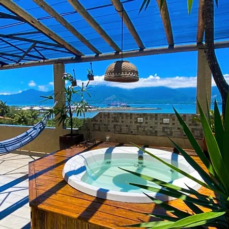 Casa De Praia Com Vista Para O Mar São Sebastião Exterior foto
